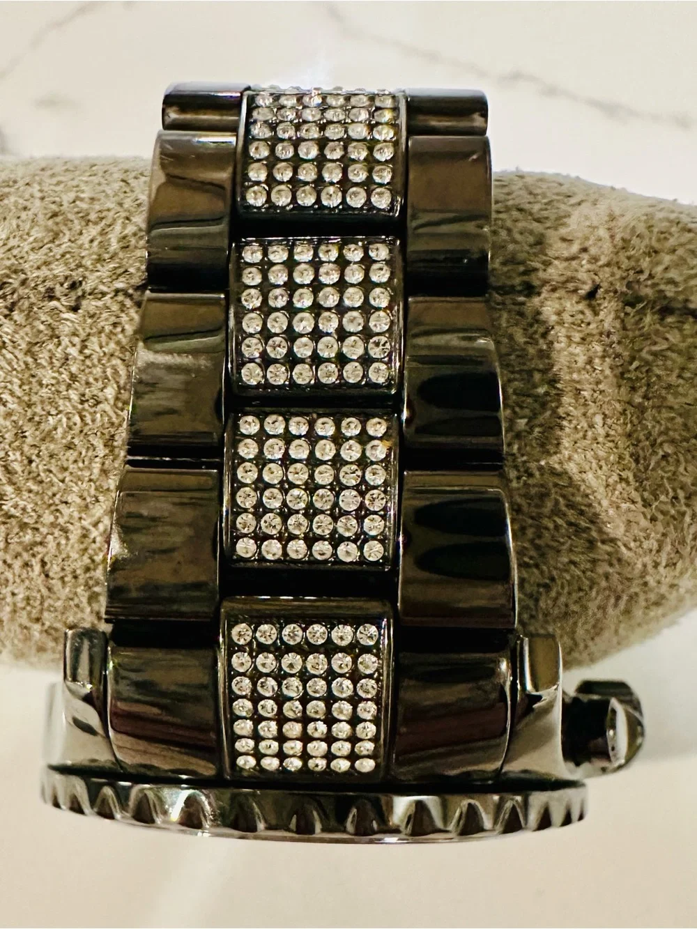 Michael Kors MK5829 Gunmetal Crystal Chronograph Watch | Women’s Designer Watch